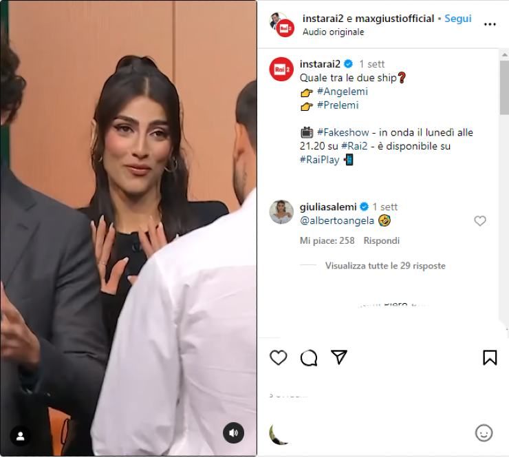 giulia salemi pretelli social