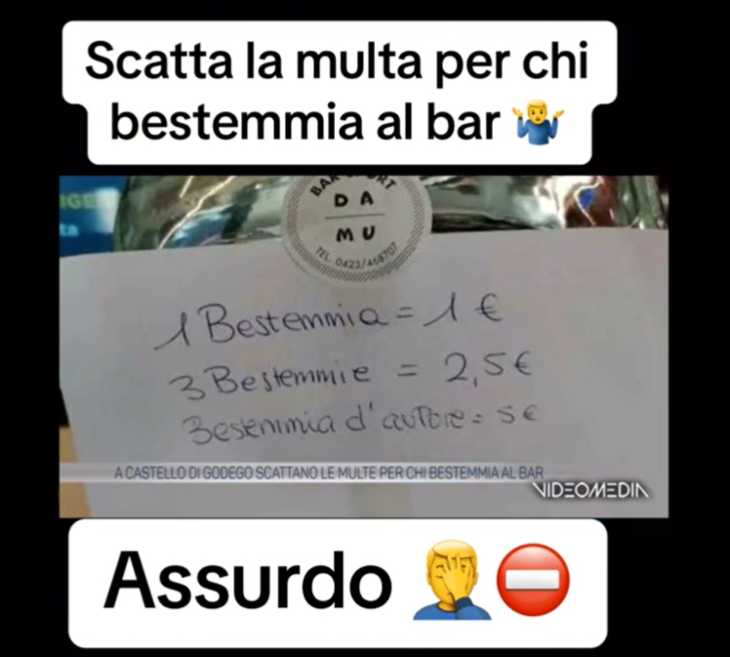 listino prezzi bestemmie bar